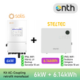 Kit invertor monofazat SOLIS S6-EH1P(6)K-L-PLUS (6kW) + Baterie / acumulator stocare LiFePO4 Low Voltage 51.2VDC STELTEC Flex-L4 (6.14kWh) (STE-BWO-6140) (IP65, incalzire, stingere, WiFi) - 1× STE-BWO-6140 (6.14 kWh)